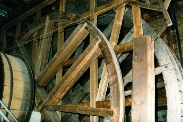 exemple de roue  aubes reconstitue (allemagne)